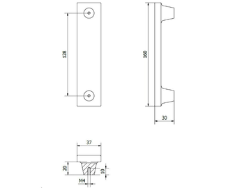 ARBORIS PM1658 - Bronze furniture handle by Fama International - view 3